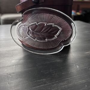 Vintage Clear Federal Glass Luncheon Plate Set Of 4